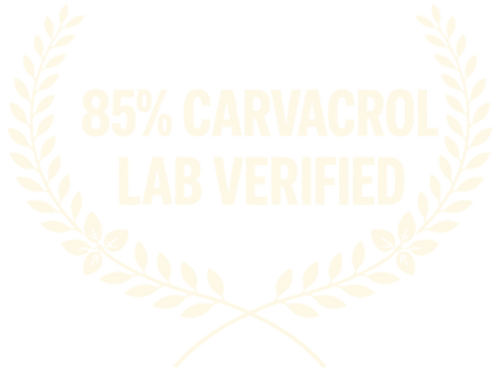 85% Carvacrol Lab Verified badge