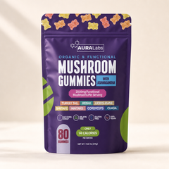 AURALabs Mushroom Gummies with Ashwagandha