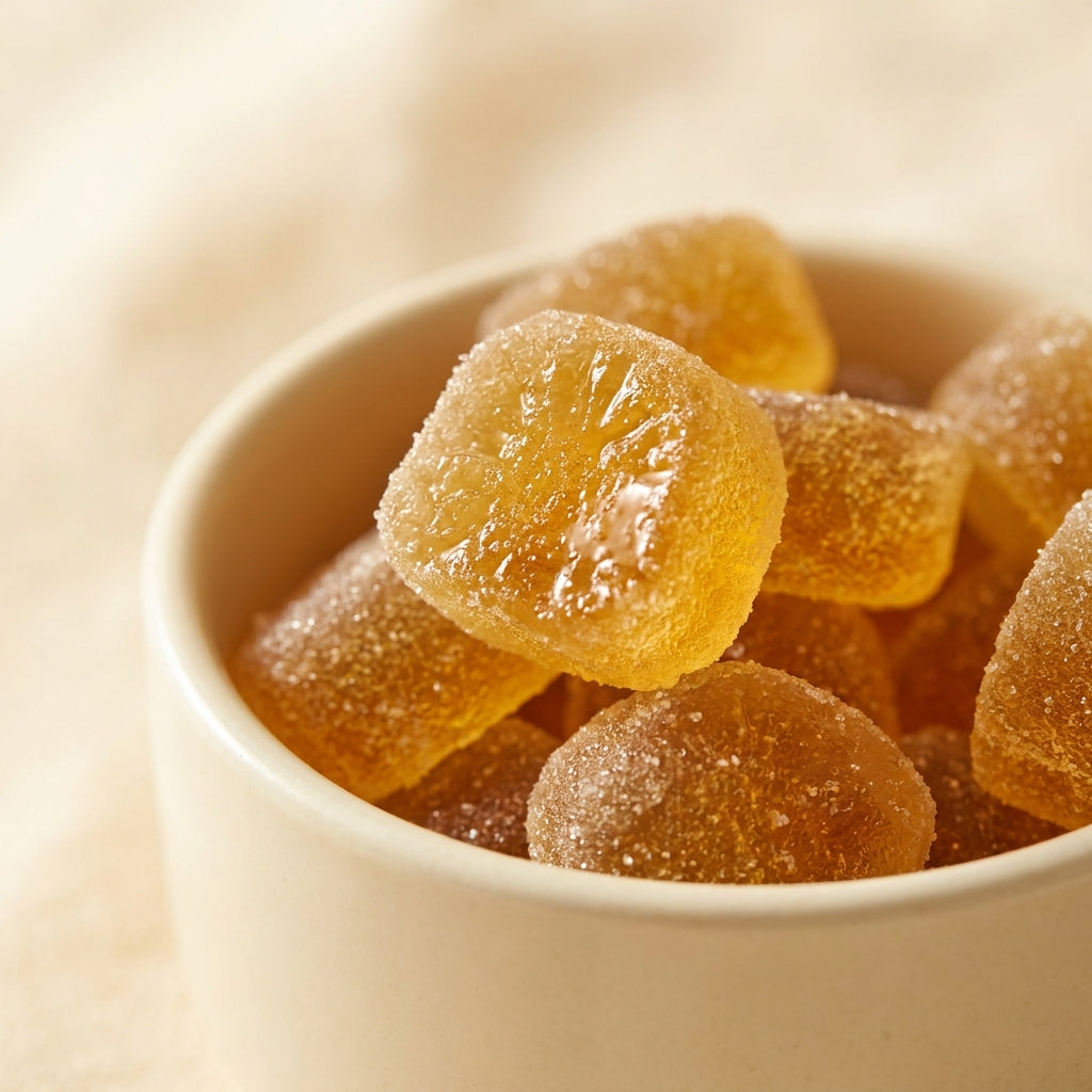 Hawaiian Pineapple feminine balance gummies close up