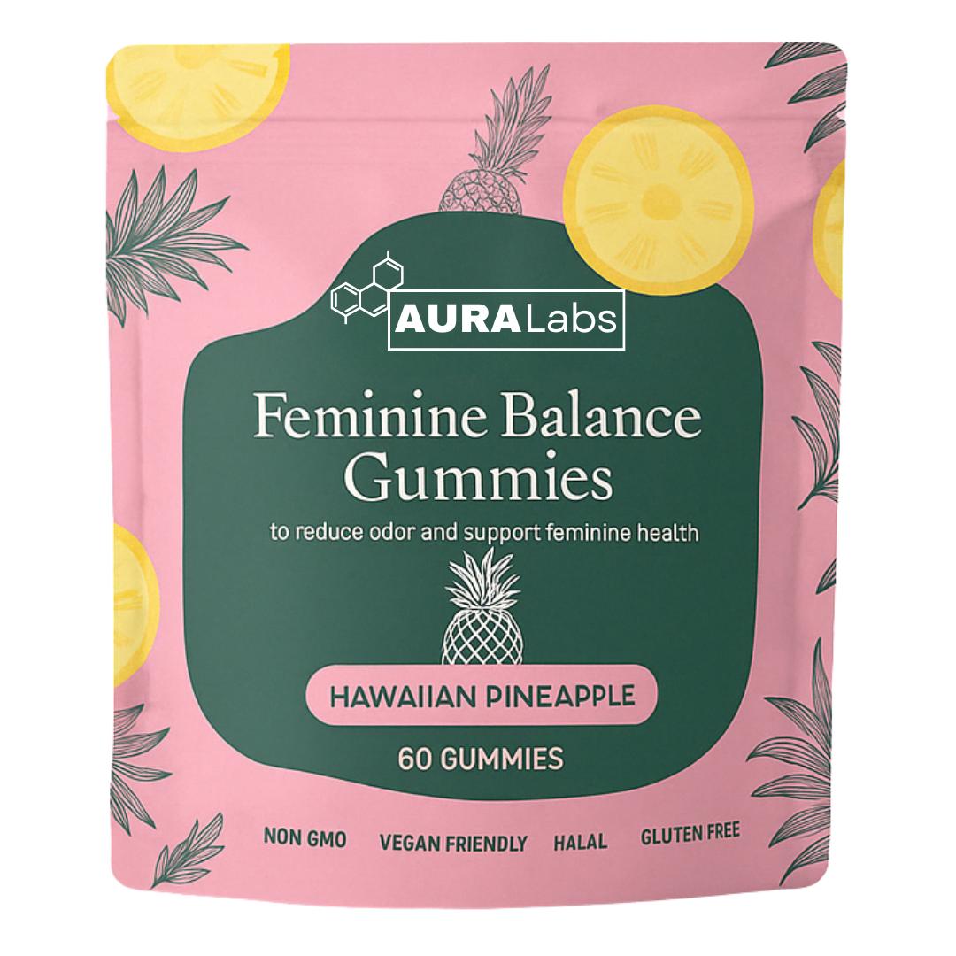 AURALabs Feminine Balance Gummies pouch front
