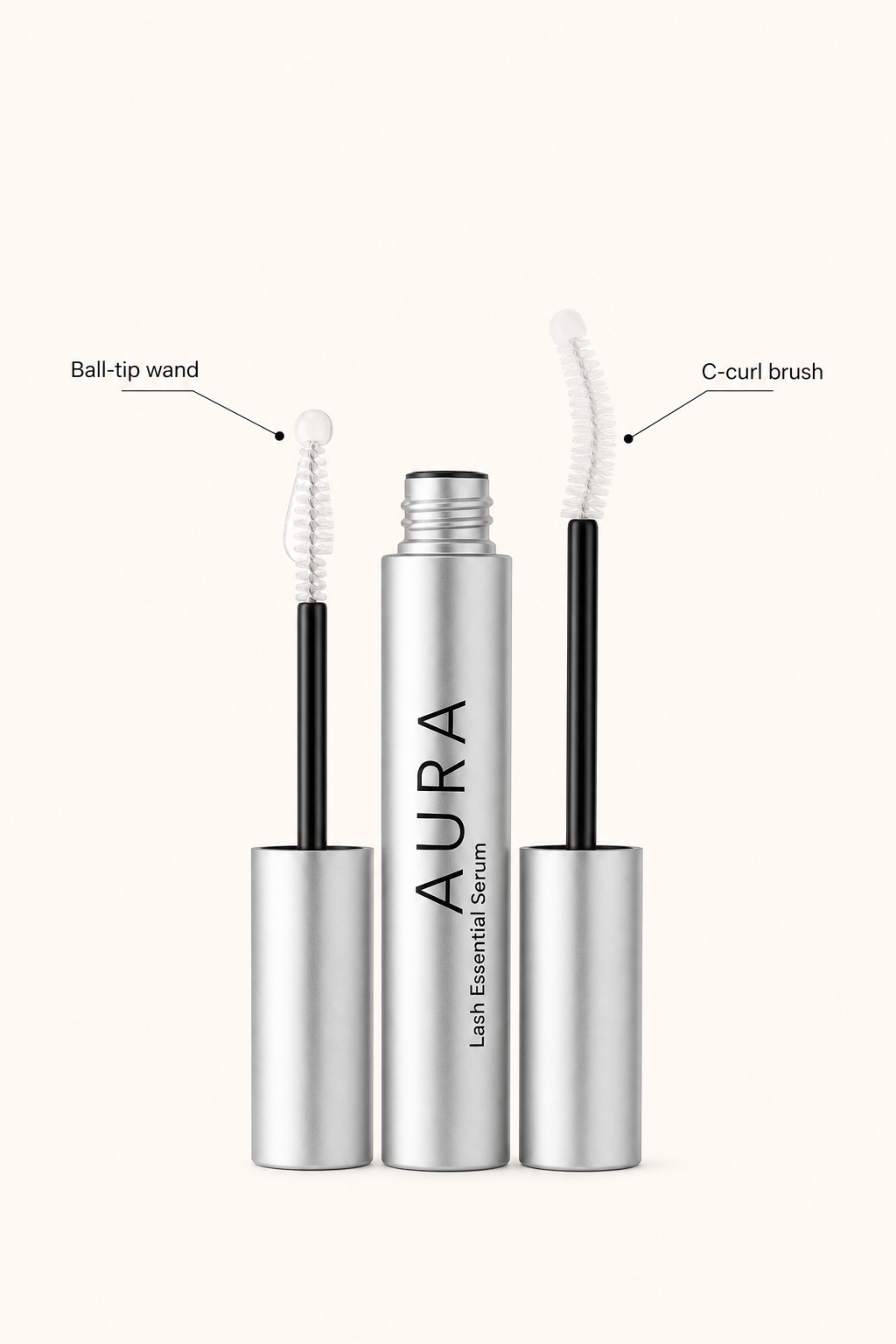 Ball-tip and C-curl dual applicator explained