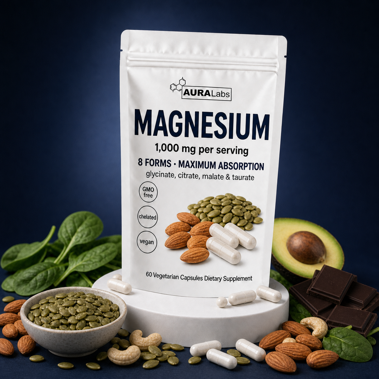 AURALabs Magnesium 8-in-1 Complex pouch