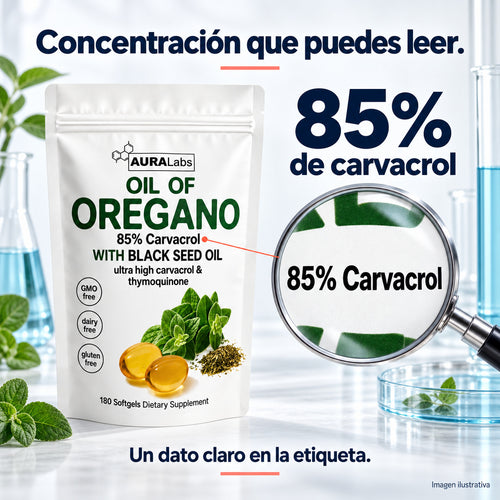 Aceite de Orégano 85% Carvacrol