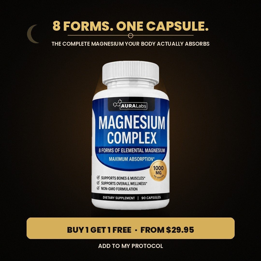 Aura Magnesium — 8 forms, one capsule. Buy 1 Get 1 Free from $29.95
